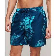 Superdry Swimming Trunks Superdry Superdry Herren 17" Badeshorts aus Recyceltem Material mit Hawaii-Print Marineblau Größe: Marineblau