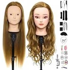 Hair Styler Accessories Neverland Training Head 24 Brown