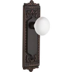 Brass Door Levers Nostalgic Warehouse White Knobset Egg Timeless