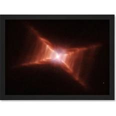 Red Framed Art ARTERY8 Hubble space star Bild