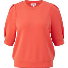 s.Oliver Sweatshirt, 3/4-Arm, Scuba, für Damen, orange