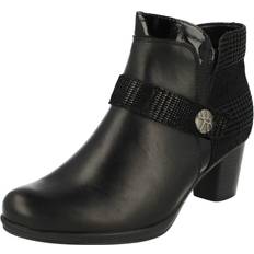Remonte Shoes Remonte UK 8, Black Ladies Remonte Heeled Ankle Boots R1571
