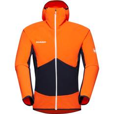 Mammut Men Jackets Mammut Eiger Speed ML Hybrid Hooded Jacket Fleecejacke Gr orange
