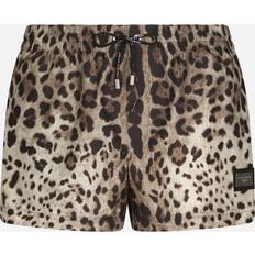 Leopard Badebukser Dolce & Gabbana Badeshorts Beige