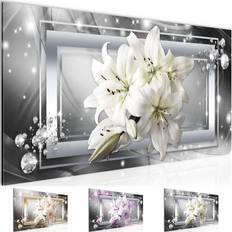 Wandbild blumen lilien bilder xxl wohnzimmer abstrakt