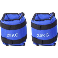 2.5kg x 2 = 5kg Ankle Wrist Leg Weights Straps Running Exercise Fitness Gym Strength Training