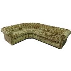 Gold Chesterfield 3 + Corner + 2 Lustro Sofa