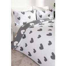 Dreamscene Heart Decorative Printed Duvet Cover Black