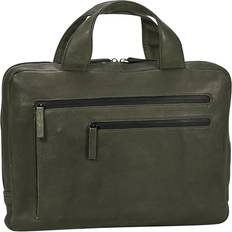 Green Briefcases Leonhard Heyden Leonhard heyden den haag briefcase 1 compartment aktentasche tasche olive Grün