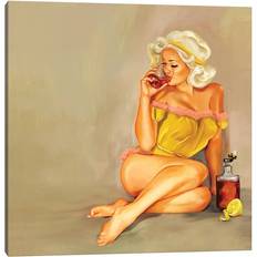 Rosdorf Park Whiskey Honey Pinup Painting Framed Art