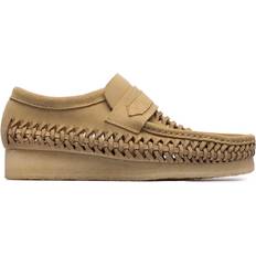 Clarks Originals Beige Wallabee Weave Loafers MAPLE SUEDE