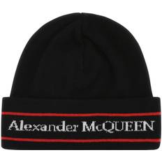 Alexander McQueen Black Cashmere Beanie Hat