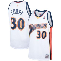 Game Jerseys Mitchell & Ness Men's Stephen Curry White Golden State Warriors 2009-10 Hardwood Classics Swingman Jersey White