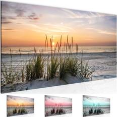 Wandbild strand sonnenuntergang bilder xxl wohnzimmer schlafzimmer 100x40cm