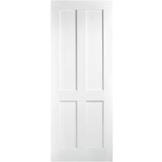 Doors LPD Doors London 4 Panel Primed White Interior Door L (x)