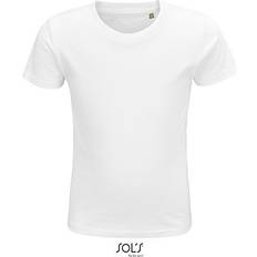 Kinder/Jugend T-Shirt von Gr.86 bis 152 aus Bio Baumwolle Vegan White JAHRE 118/128