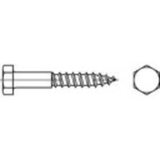 Byggmaterial Toolcraft 1061235 Sechskantschrauben Außensechskant DIN A2