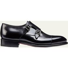 Santoni Chaussures Santoni Carter Cap Toe Double Monk Strap Dress Shoes - Men's