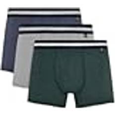 Ted Baker Underwear Ted Baker Mens Three Pack Cotton Boxer Briefs - Dark Denim Grey Heather Scarab