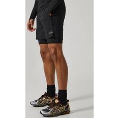 Mens Active Gym 5inch 2-in-1 Regular Fit Short - Black