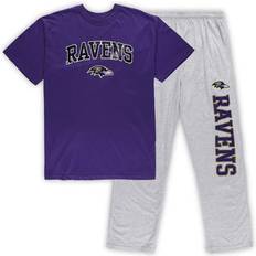 Sleepwear Concepts Sport Men's Purple/Heathered Gray Baltimore Ravens Big & Tall T-Shirt Pants Sleep Set