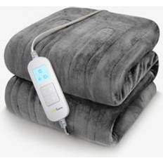 Cosi Home Fleece Electric Heated Blankets Grey