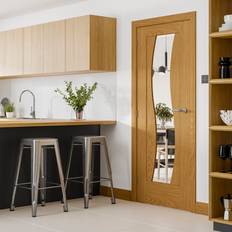 Doors XL Joinery Glazed Oak Pre-Finished Florence Interior Door (x198.1cm)