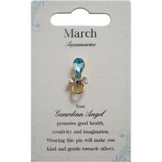 Xpressions Guardian Angel March Birthstone Angel Pin With Gem Stone Sentimental Gift Idea