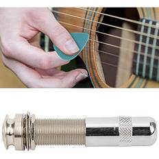 Vbestlife End Pin Endpin Jack Socket Plug Acoustic Electric Guitar 14 Inch Output with Rear Cover Copper Material Acoustic Endpin Jack Stereo Performance