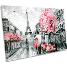 Mercer41 Eiffel Tower Street Floral Framed Art