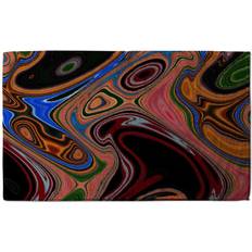 Orange Kitchen Towels Corrigan Studio Pyschedelic Marble Kitchen Towel Orange