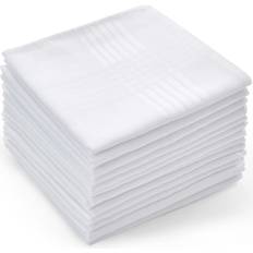 Mouchoirs Ohuhu Mouchoirs Lot Lot 13 100% Coton Doux Lavable Pochette Blanc