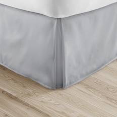 Polyester Valance Sheets Linen Market Pleated Bed Skirt Twin Light Gray Valance Sheet Grey