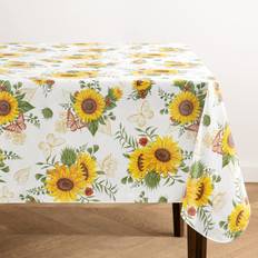 Sunflower Season Vintage Floral Vinyl 52 Inches X 52 Inches