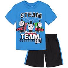 Other Sets Thomas & Friends Tank Engine Toddler Boys Graphic T-Shirt and Mesh Outfit Set Blue 5T