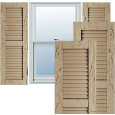 Windows Ekena Millwork 18 W H Rustic Timber Window Shutter