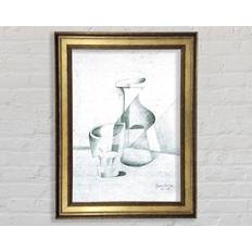 Glass Framed Art Ivy Bronx Juan Gris Caraffe Print Framed Art