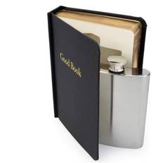 Black Hip Flasks Suck UK Flask In A Book - Black Petaca