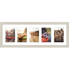 Americanflat 8x24 Panoramic Picture Light Wood Photo Frame