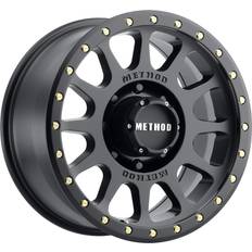 18" - 5/108 Car Rims Method Race Wheels 305 NV, 20x10 with 8 on 180 Bolt Pattern Matte Black MR30521088518N