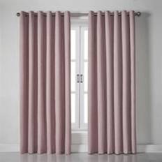 Beige Curtains Alan Symonds Essential Linen Look Ring