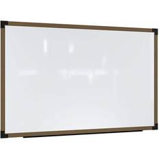 Brown Whiteboards Ghent Prest Wall Whiteboard Magnetic Driftwood Oak