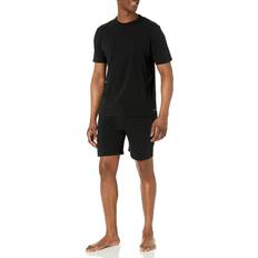 Calvin Klein Pajamas Calvin Klein Men's Cotton Stretch Lounge Sleep Short Set, Black