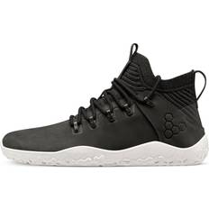 Vivobarefoot Magna FG, Womens Leather and Wool Hiking Trainers with Sole Obsidian/White