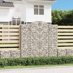 Iron Enclosures vidaXL 200/220 cm/3 pcs Arched Gabion Basket Stone Basket Gabion Retaining