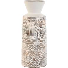 Wood Vases Home ESPRIT White Natural Mango wood Colonial 15 Vase