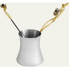 Without Handles Coffee Pitchers Michael Aram Anemone Large with Spoon Coffee Pitcher 0.11gal