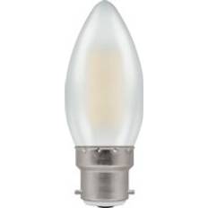 Light Bulbs Crompton LED Candle BC B22 Filament Pearl 4W 2700K Warm White