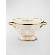 Steel Colanders Mackenzie-Childs Small Rosy Check Enamel Colander