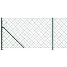 Gjerde vidaXL green, 0.8 25 m Chain Link Fence Patio Wire Mesh Fence with Fence